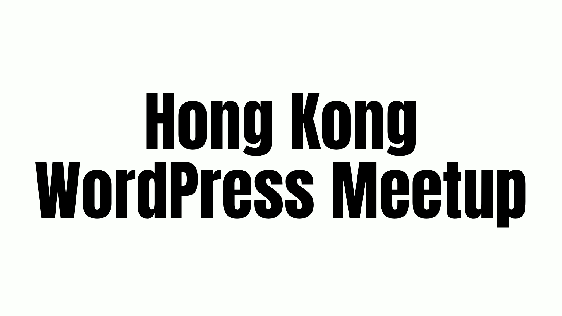 Hong Kong WordPress Meetup